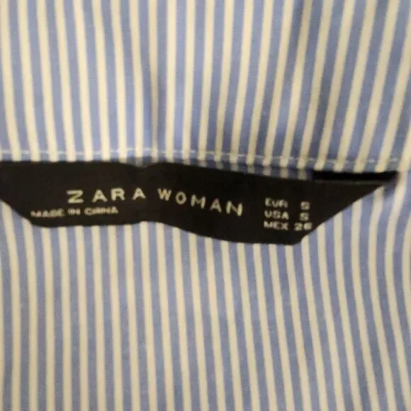 Zara Sequin Embroidered Striped‎ Jacket Blouse Kimono Small Open Front Cardigan - Picture 8 of 8